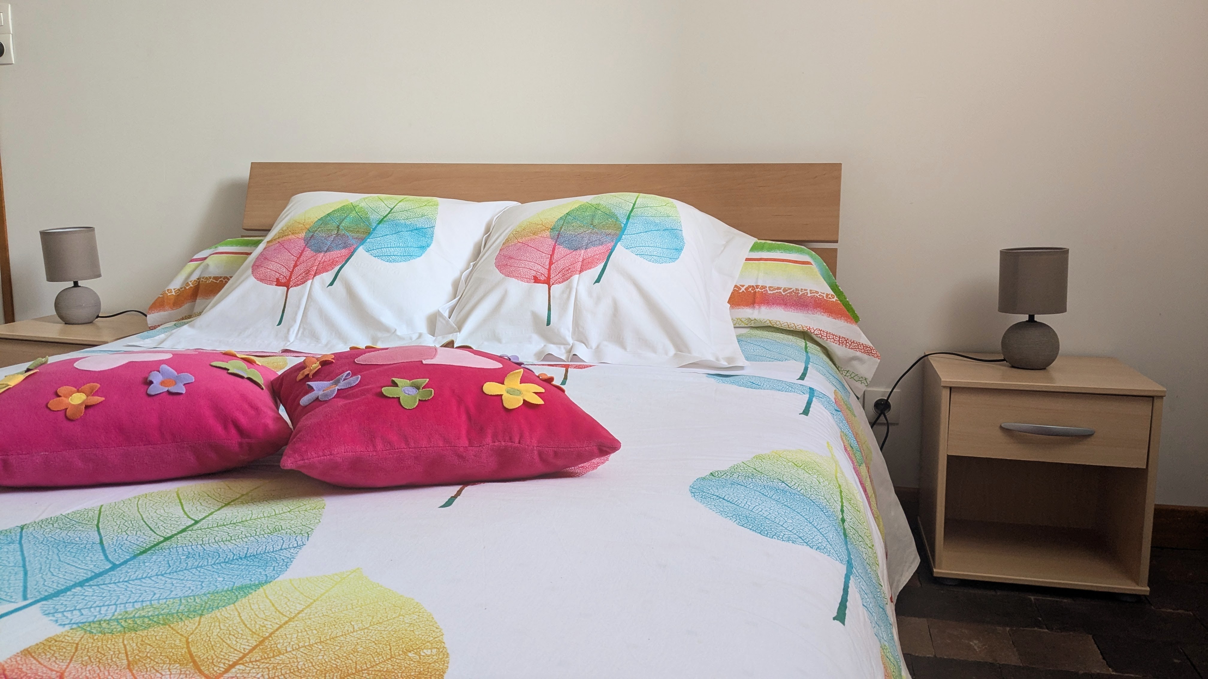 Chambre double du 2e étage du gîte 